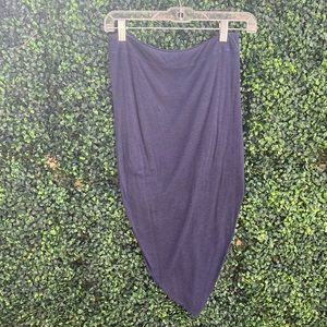 T-shirt material bodycon asymmetrical skirt sooooo cute on